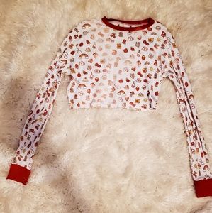 Dollskill x Hello kitty thermal crop top